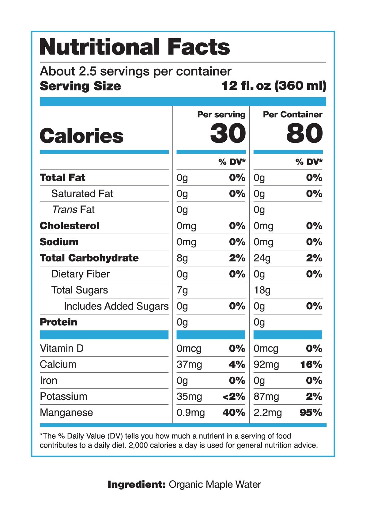 Drink Simple 33.8 oz. Maple Water - Pack of 12